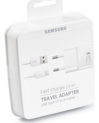 Samsung Original USB Type-C Cable & Wall Adapter Λευκό Samsung Original USB Type-C Cable & Wall Adapter Λευκό