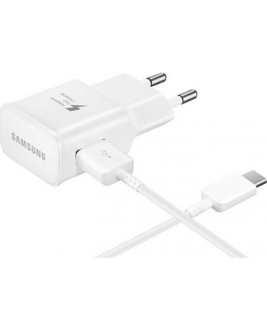 Samsung Original USB Type-C Cable & Wall Adapter Λευκό Samsung Original USB Type-C Cable & Wall Adapter Λευκό