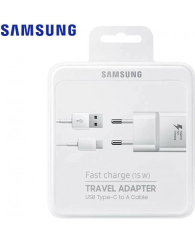 Samsung Original USB Type-C Cable & Wall Adapter Λευκό Samsung Original USB Type-C Cable & Wall Adapter Λευκό