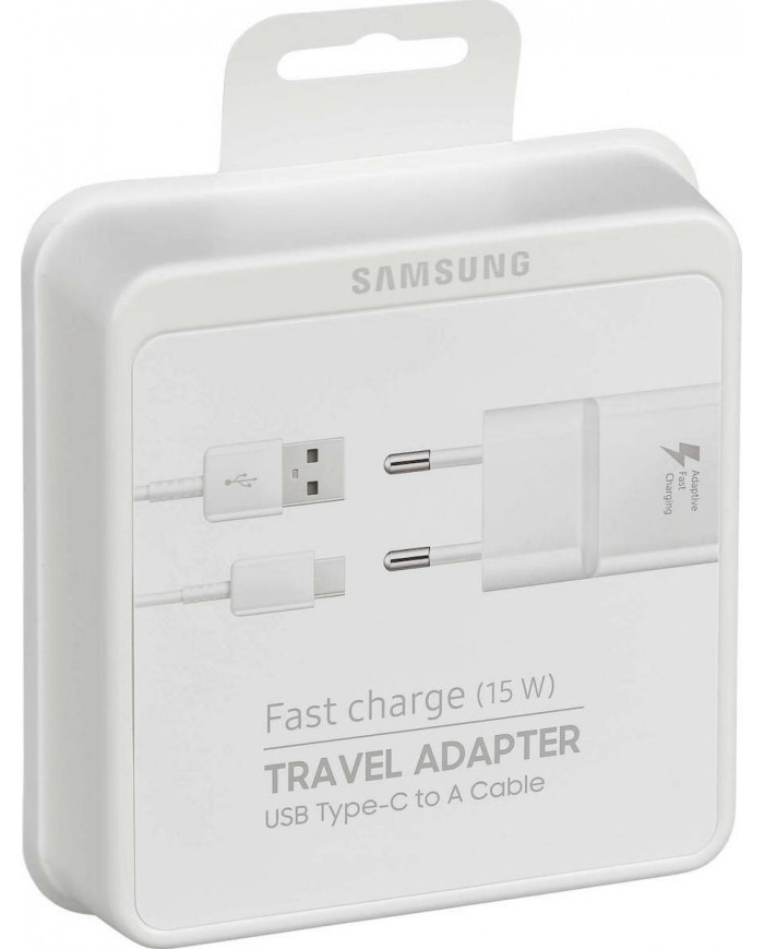 Samsung Original USB Type-C Cable & Wall Adapter Λευκό
