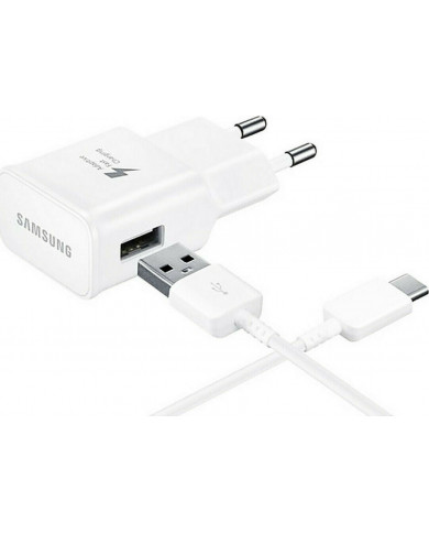 Samsung Original USB Type-C Cable & Wall Adapter Λευκό Samsung Original USB Type-C Cable & Wall Adapter Λευκό
