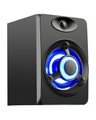 POWERTECH ηχεία Crystal sound PT-841, 2.1, 5W + 2x 3W, 3.5mm, μαύρα