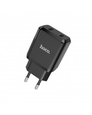Φορτιστής Ταξιδίου Hoco N7 Speedy με 2 Εξόδους Φόρτισης USB 5V 2.1A Μαύρος