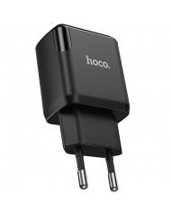 Φορτιστής Ταξιδίου Hoco N7 Speedy με 2 Εξόδους Φόρτισης USB 5V 2.1A Μαύρος