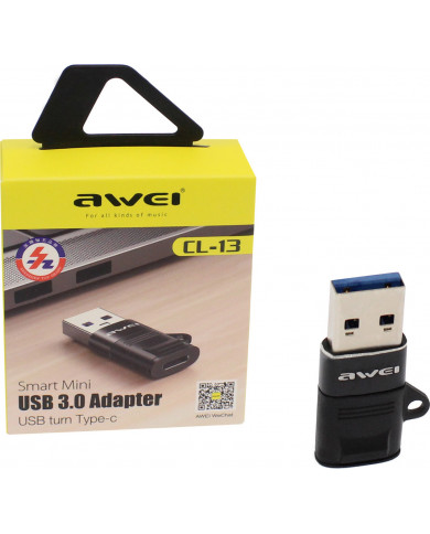 Awei USB 3.0 USB-A male - USB-C female (CL-13) Awei USB 3.0 USB-A male - USB-C female (CL-13)