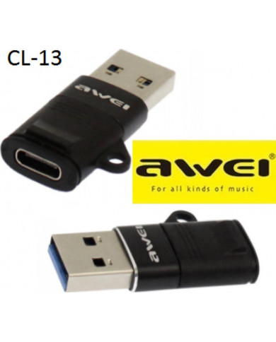 Awei USB 3.0 USB-A male - USB-C female (CL-13)