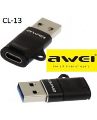 Awei USB 3.0 USB-A male - USB-C female (CL-13)