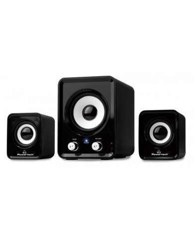 POWERTECH ηχεία Essential sound ,2.1, 5W + 2x 3W, 3.5mm, μαύρα POWERTECH ηχεία Essential sound ,2.1, 5W + 2x 3W, 3.5mm, μαύρα