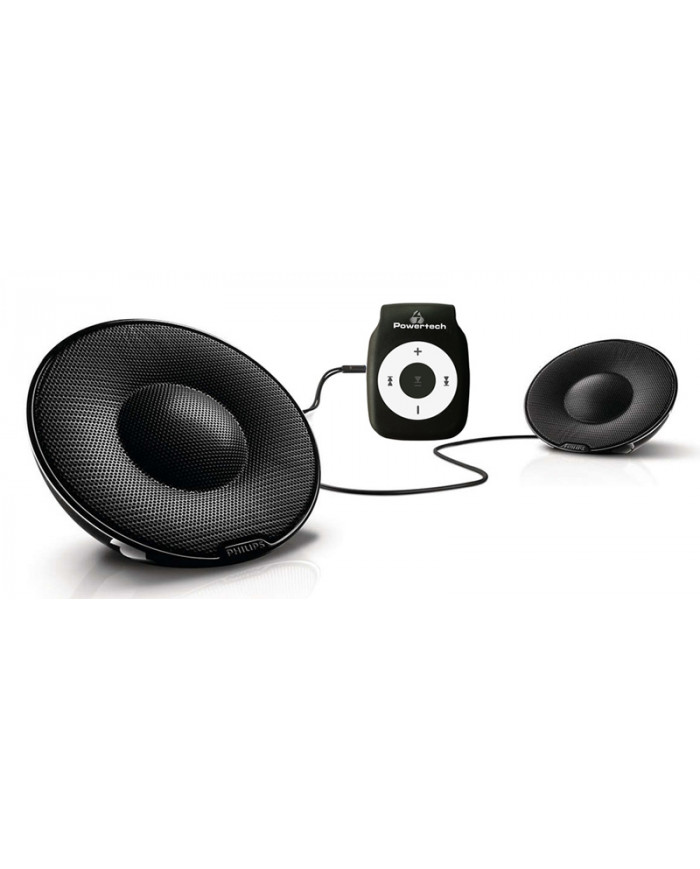 POWERTECH MP3 Player με Philips φορητά παθητικά ηχεία SBP1120, μαύρο