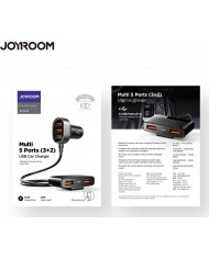 Joyroom Φορτιστής Αυτοκινήτου Μαύρος JR-CL03 6.2A με Θύρες: 5xUSB