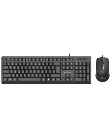 POWERTECH set ποντίκι & πληκτρολόγιο PT-955, ενσύρματο, 1600dpi, μαύρο POWERTECH set ποντίκι & πληκτρολόγιο PT-955, ενσύρματο, 1600dpi, μαύρο