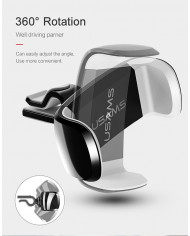 Usams Βάση Κινητού Αυτοκινήτου C-Series Μαύρο-Γκρι με Ρυθμιζόμενα Άγκιστρα