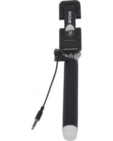 Ancus Color Selfie Stick με Καλώδιο 3.5mm Μαύρο