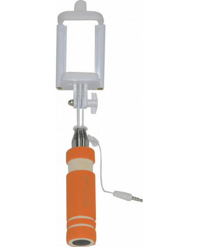 Ancus Classic Mini Selfie Stick με Καλώδιο 3.5mm Πορτοκαλί