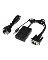 Αντάπτορας HDMI σε VGA και 3.5mm CAB-H139, 1080p, μαύρος