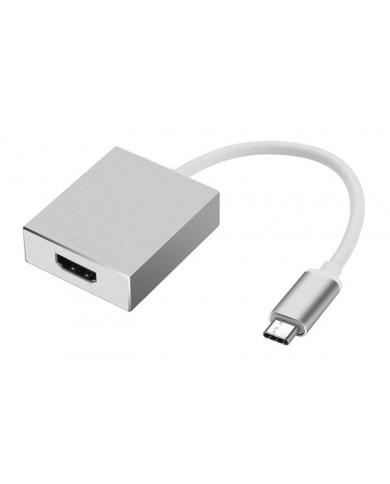 POWERTECH αντάπτορας CAB-UC006 USB 3.1 Type-C σε HDMI, λευκό POWERTECH αντάπτορας CAB-UC006 USB 3.1 Type-C σε HDMI, λευκό