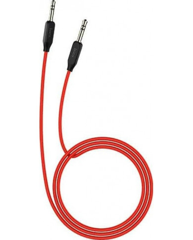 Hoco Cable 3.5mm male - 3.5mm male Κόκκινο 1m Hoco Cable 3.5mm male - 3.5mm male Κόκκινο 1m