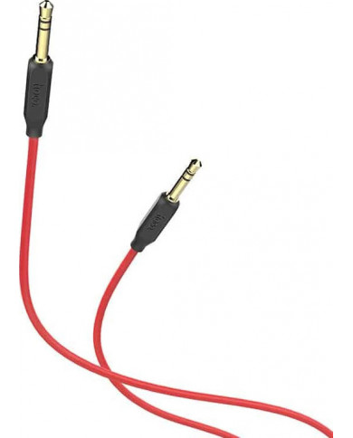 Hoco Cable 3.5mm male - 3.5mm male Κόκκινο 1m Hoco Cable 3.5mm male - 3.5mm male Κόκκινο 1m