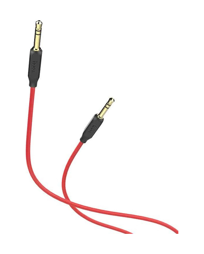 Hoco Cable 3.5mm male - 3.5mm male Κόκκινο 1m