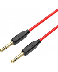 Hoco Cable 3.5mm male - 3.5mm male Κόκκινο 1m