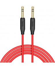 Hoco Cable 3.5mm male - 3.5mm male Κόκκινο 1m